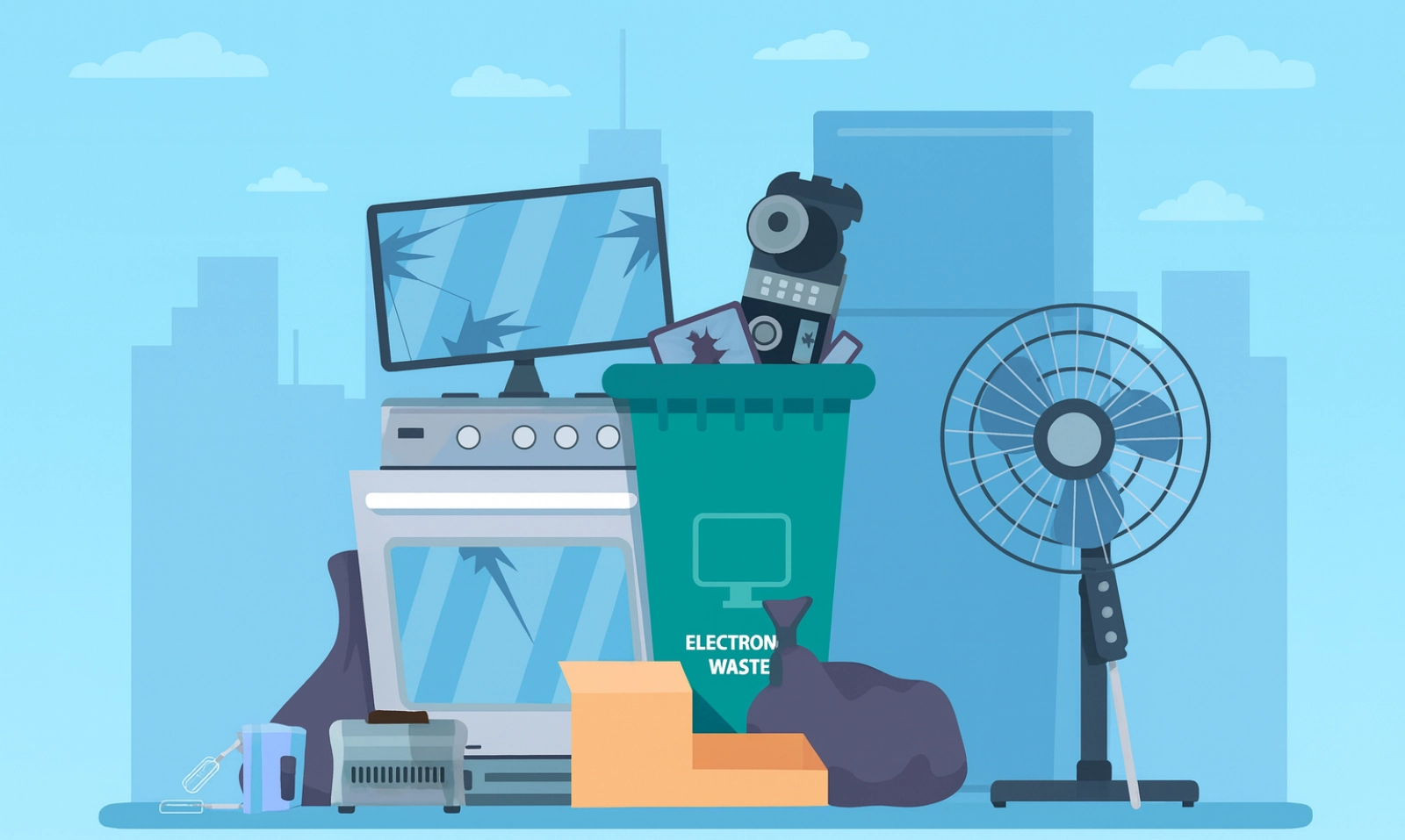 elektroodpady: zużyty sprzęt komputerowy i AGD oraz inne przykłady elektrośmieci